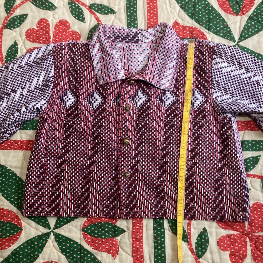 Handmade cropped button down - Picture 4 of 8